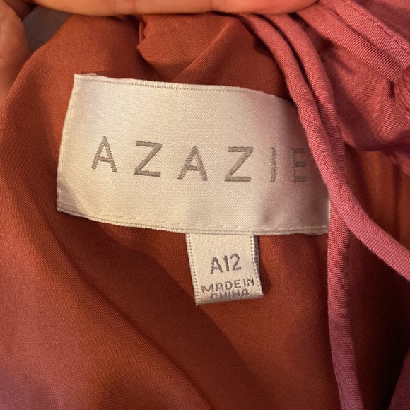 Azazie Santorini Desert Rose Dress Size A12 - Picture 11 of 14